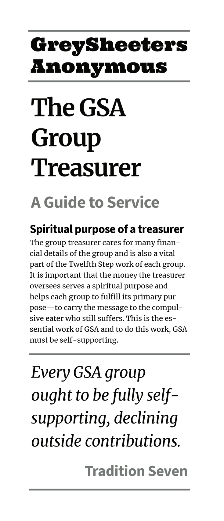 2022 Group Treasurer folded