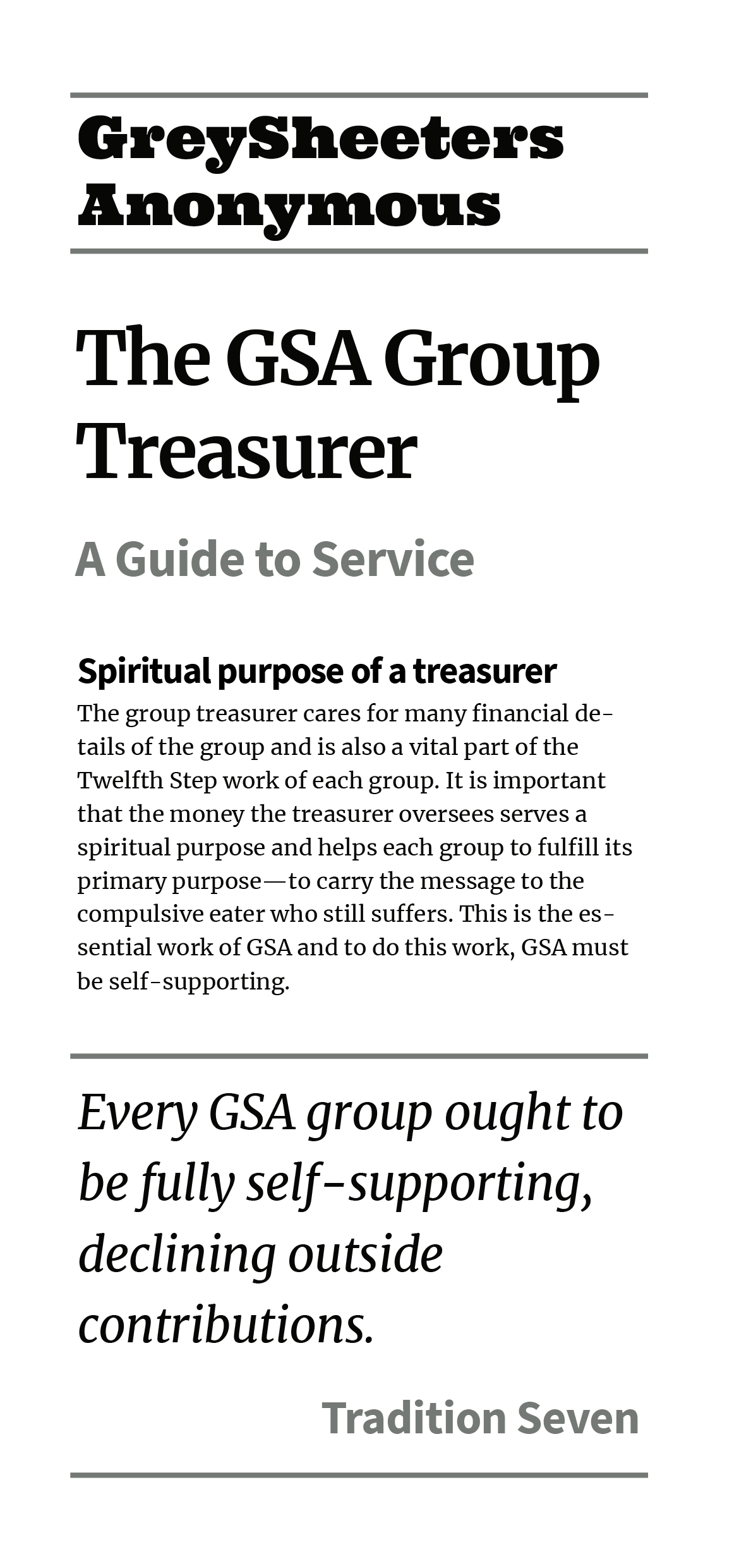 GSA Group Treasurer A4 folded