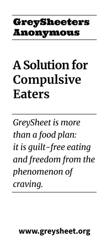A Solution for Compulsive Eaters